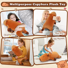 Auspicious Beginning Capybara plush with open arms invites cuddles