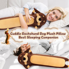 Auspicious Beginning dachshund plush stitching detail for daily play resilience.