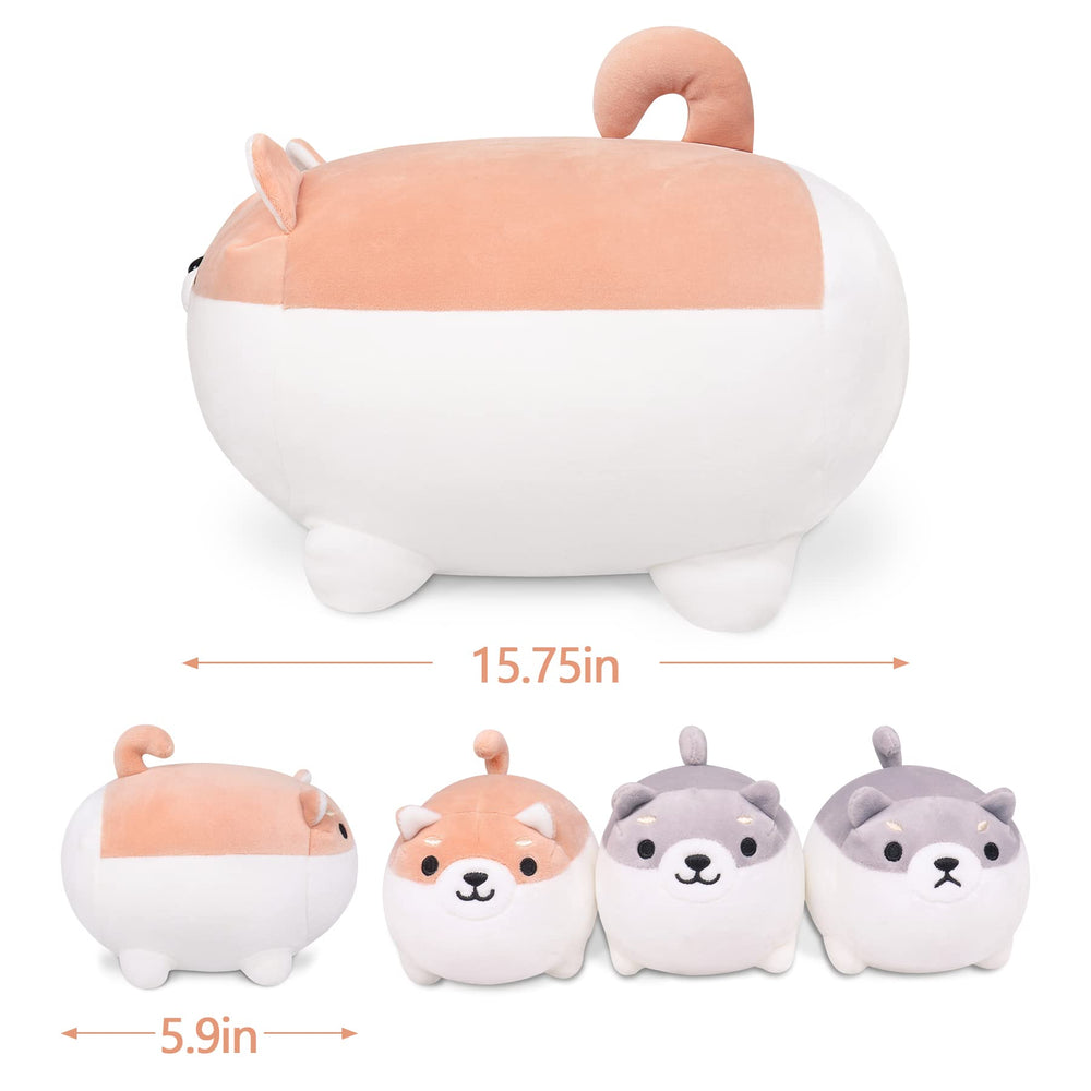 Auspicious Beginning gray puppies plush for soft, kid-friendly companions.