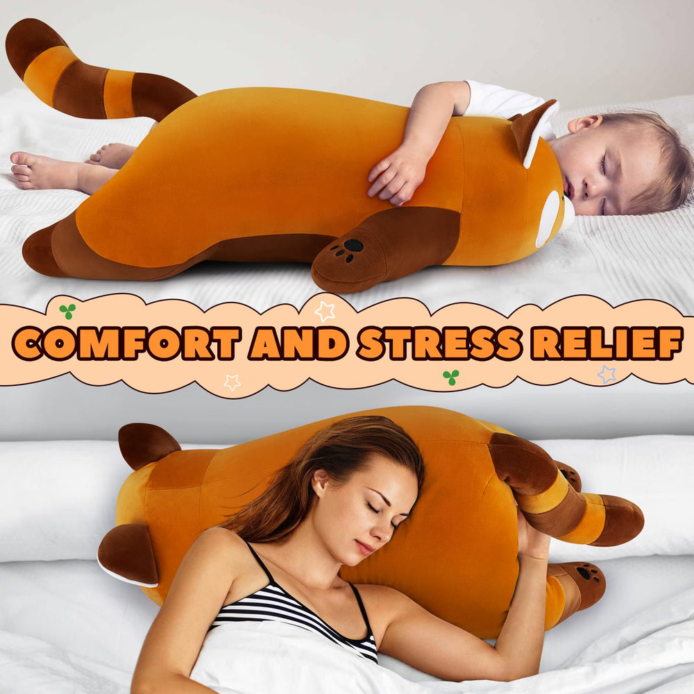 Auspicious Beginning red panda plush in room decor adds warmth and whimsy