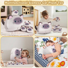 Auspicious Beginning safety-certified cat plush ensures safe play