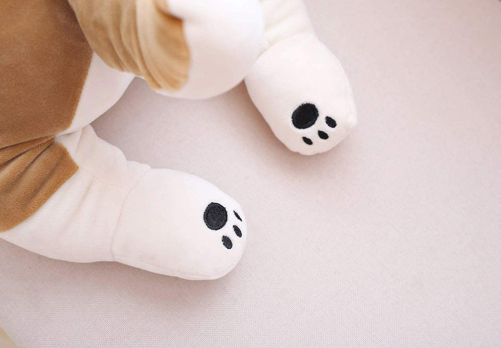 Auspicious Beginning vacuum-sealed packaging and fluffing guidance for the plush