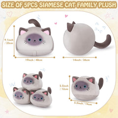 Auspicious Beginning four baby kittens plush for playful nesting