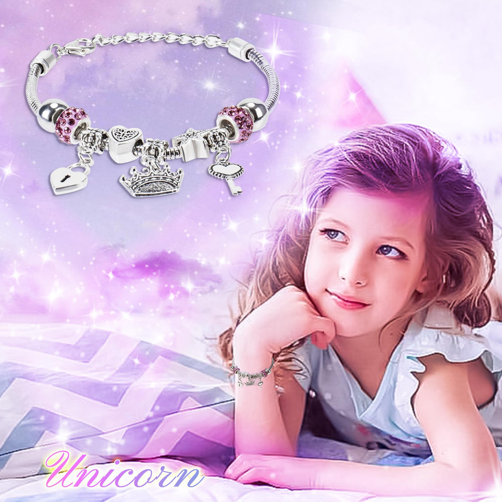 Auspicious Beginning unicorn headband adds playful charm and keeps hair in place.