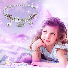 Auspicious Beginning unicorn headband adds playful charm and keeps hair in place.