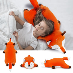 Auspicious Beginnings fox plush room decor adding warmth to any space.