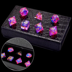AUSTOR 7-Die set versatile for D&D, MTG, and more.