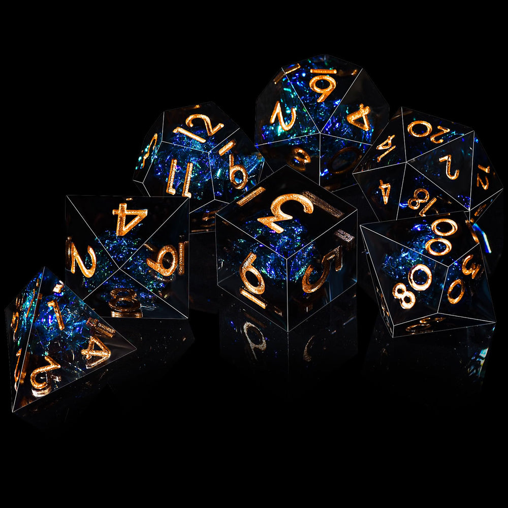 AUSTOR Dark Star dice feature bold numerals for easy reading