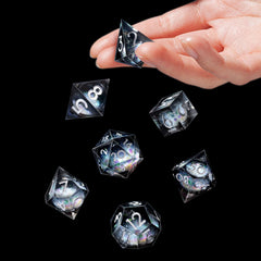 AUSTOR PU foam storage box protects dice between sessions.