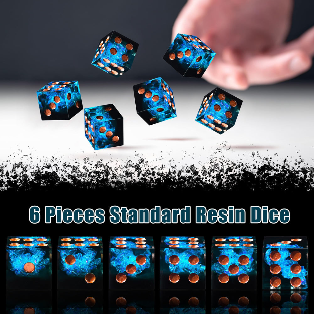 Austor handmade D6 dice with sharp edges for premium tactile feel.