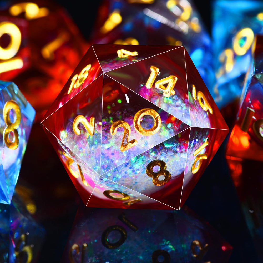 AUSTOR liquid core DND dice set for RPG sessions