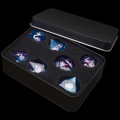 AUSTOR liquid core D10 die in blue-violet with smooth rolls and color depth
