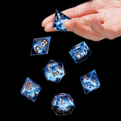 AUSTOR liquid core DND dice D20 delivering balanced weight for smooth rolls