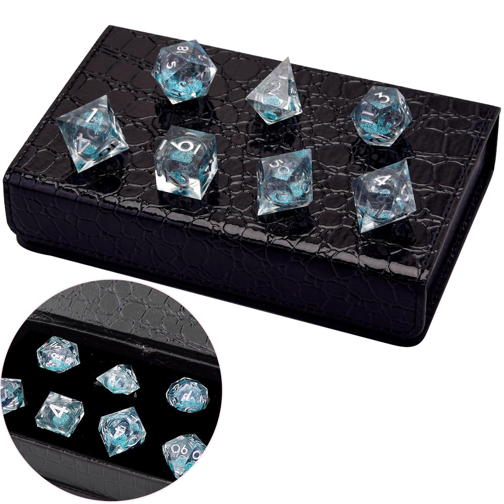 AUSTOR polyhedral dice set suitable for DnD, RPG, MTG, and other table games.