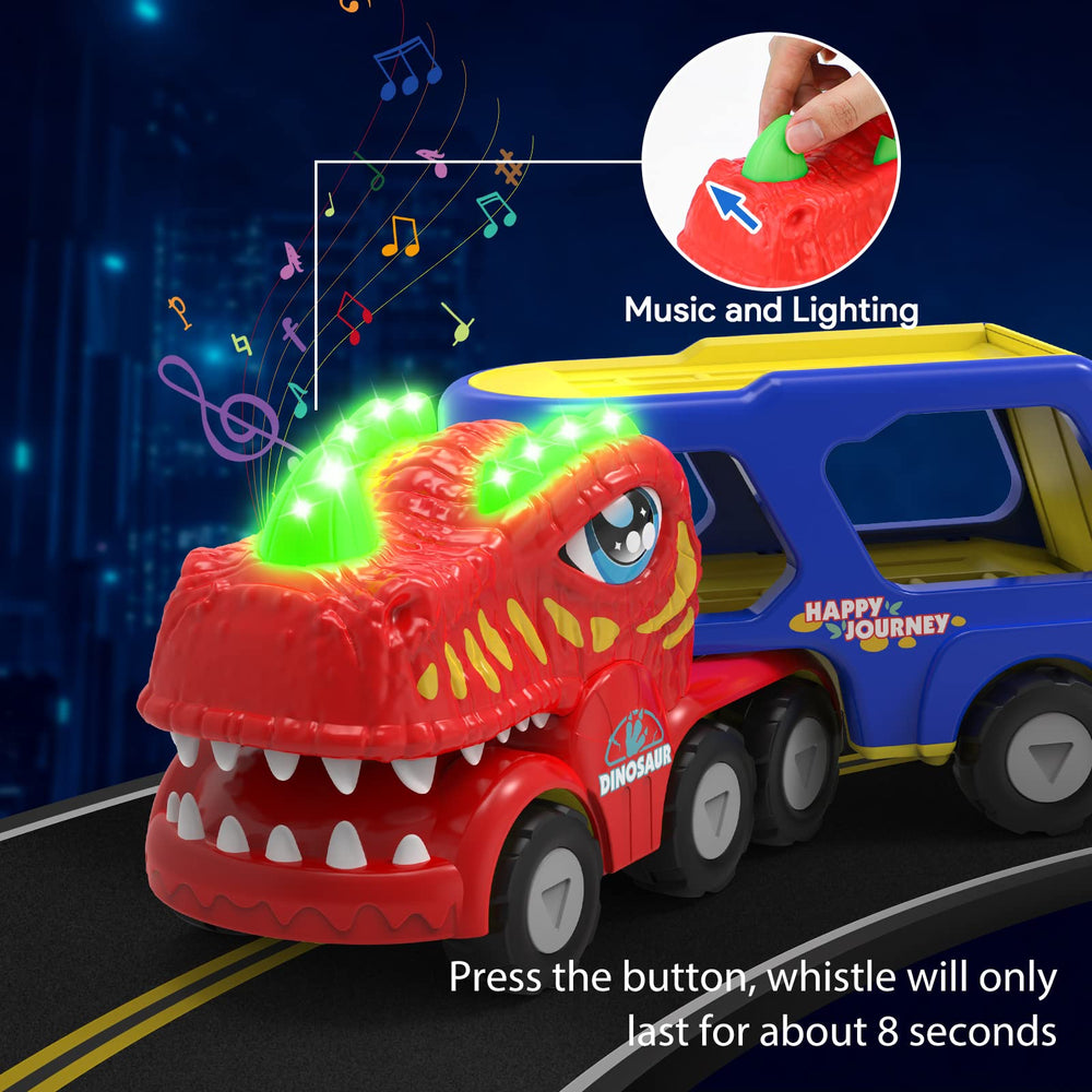 AUTGA lights and roars feature adds excitement during play.