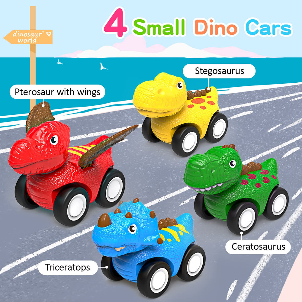 AUTGA mini dino Triceratops car for interactive adventures.