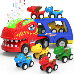 AUTGA dinosaur truck with 180-degree swivel head for dynamic pretend play.