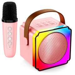 AUUGUU karaoke machine front view for kid-friendly home parties.