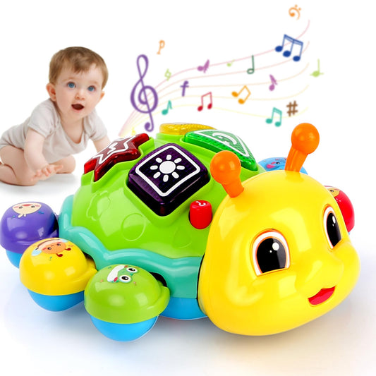 AUUGUU musical baby toy light-up crawling beetle for early exploration