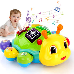 AUUGUU musical baby toy light-up crawling beetle for early exploration