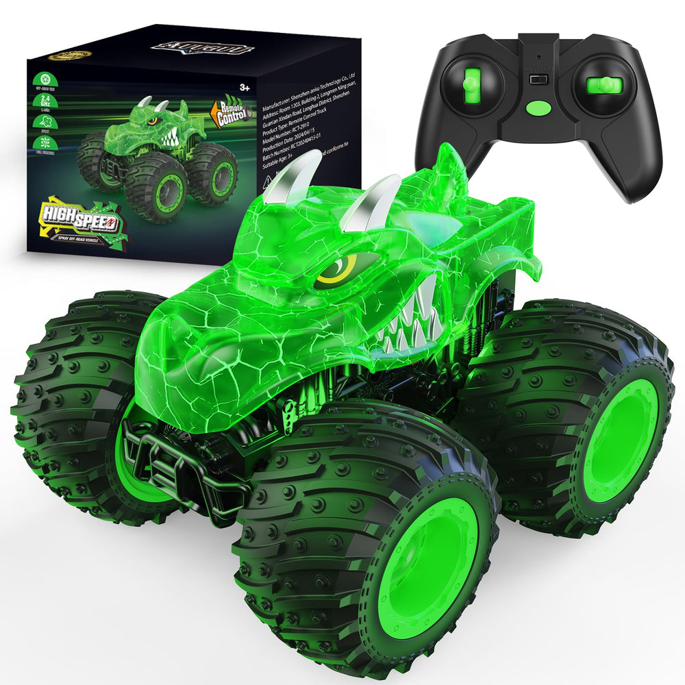 AUUGUU remote control car with rocket-like light spray for exciting nighttime play.