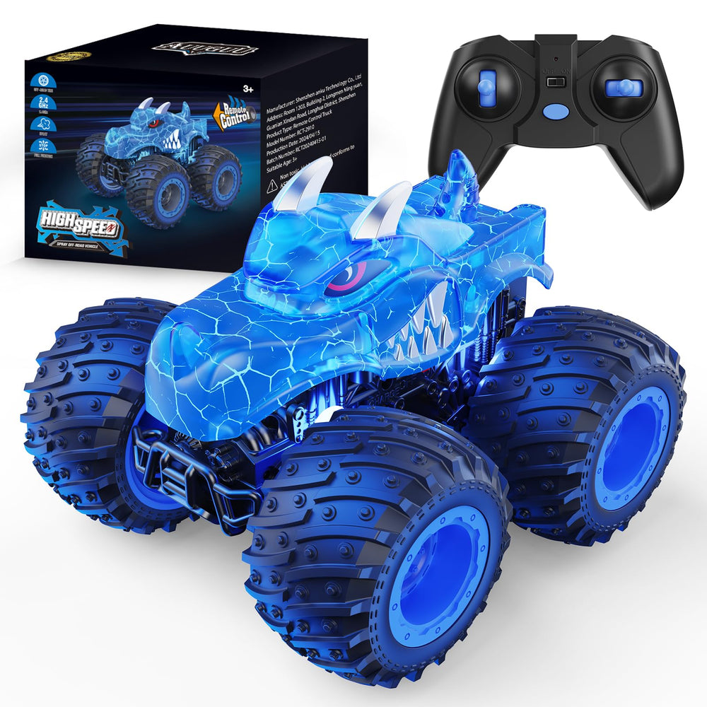 AUUGUU remote control car with spray and lights sparks imaginative play