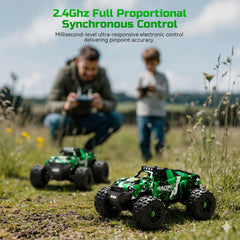 AUYRZ 36KMH RC car headlights illuminate night riding adventures.