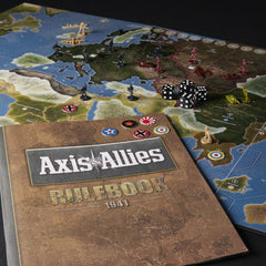 Avalon Hill Axis 1941 setup guide showing easy five-player arrangement.