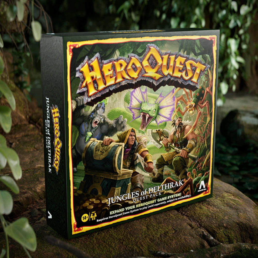 Avalon Hill HeroQuest Jungles Delthrak double-sided board pieces improve map layout.