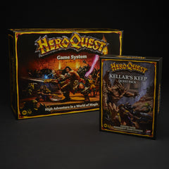 Avalon Hill HeroQuest Kellar's Keep expansion box shows what you get at a glance.