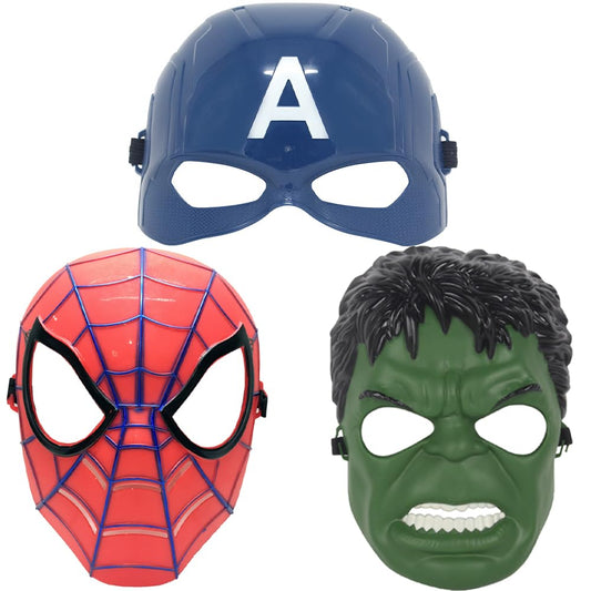 Avazera kids' superhero mask with black strap for secure cosplay.