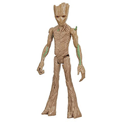 Avengers AVN Titan Hero Groot battle-ready pose for imaginative play.