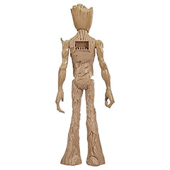 Avengers AVN Titan Hero Groot display stand for dynamic posing.
