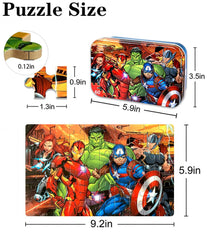 AVENGERS chunky pieces with bright colors support little hands and exploration.