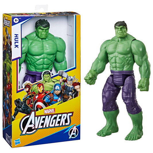 Avengers Hulk 12-inch action figure ready for imaginative play sessions.