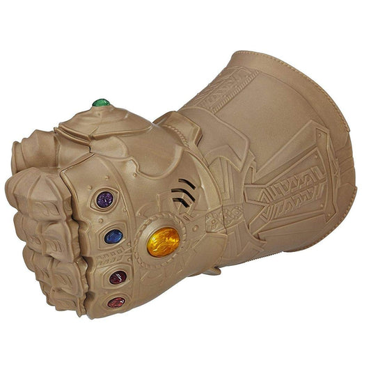 Avengers Infinity War Gauntlet Electronic Fist lights center stone for dramatic roleplay.