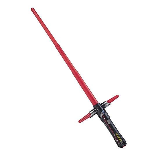 Avengers Kylo Ren electronic red lightsaber with crossguard glows vividly for immersive play