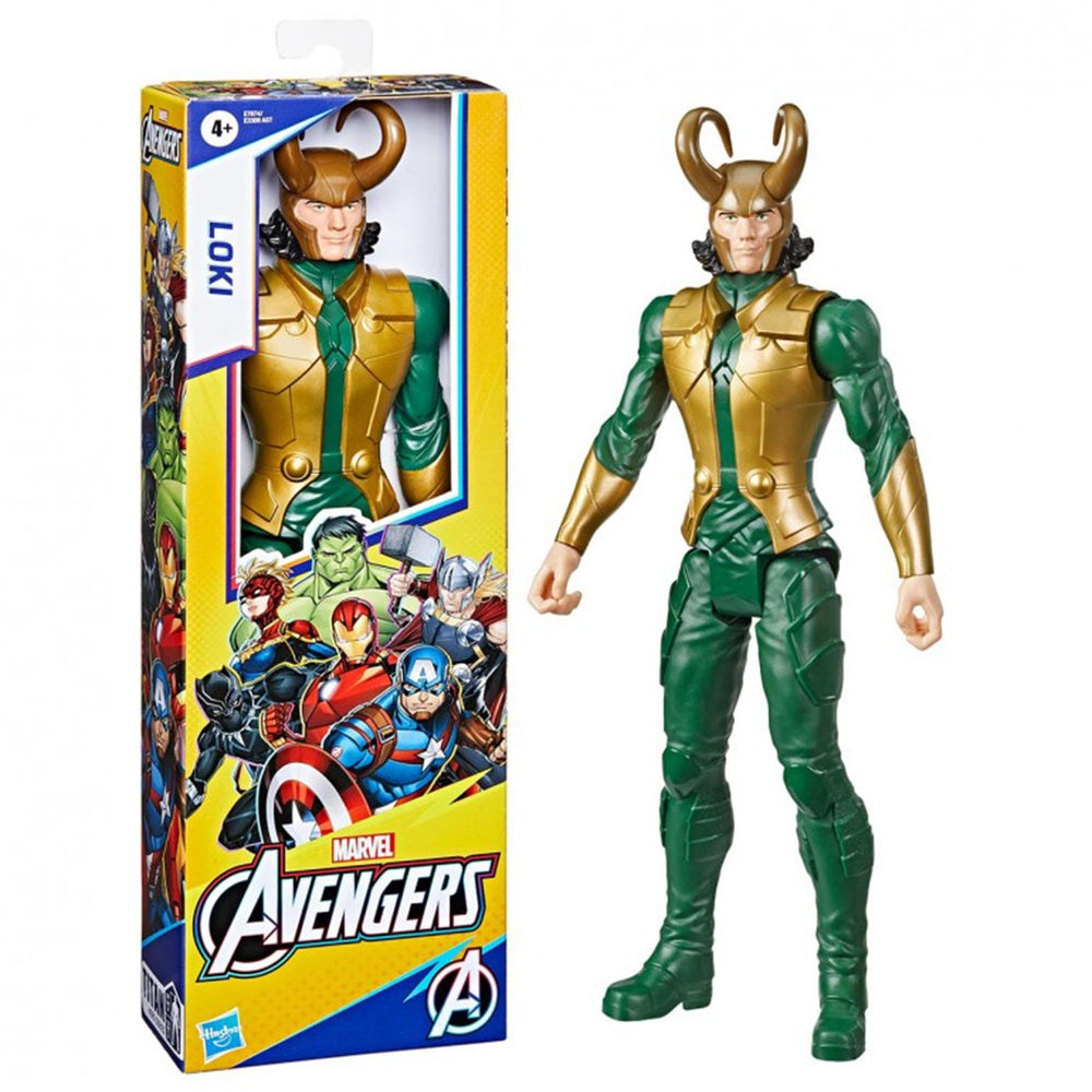 Avengers Loki figure with textured armor details for authentic look.