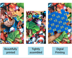 AVENGERS metal travel box puzzle storage keeps pieces organized on the go.