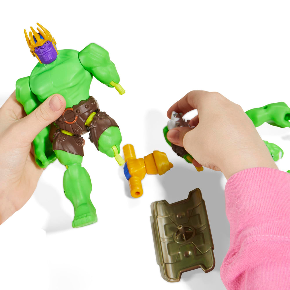 Avengers MixMashers universal connectors ensure durable, compatible swaps across figures.