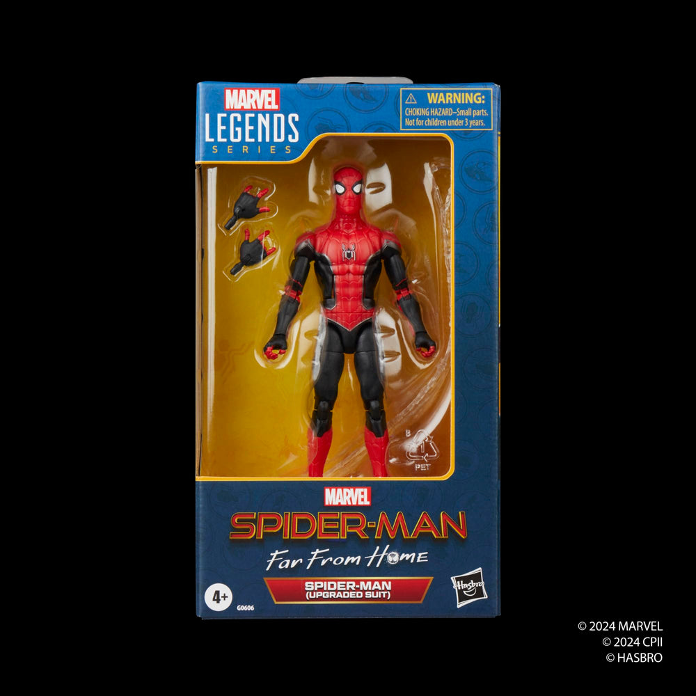 Avengers Spider-Man Upgraded Suit side pose highlights dynamic, action-ready silhouette.