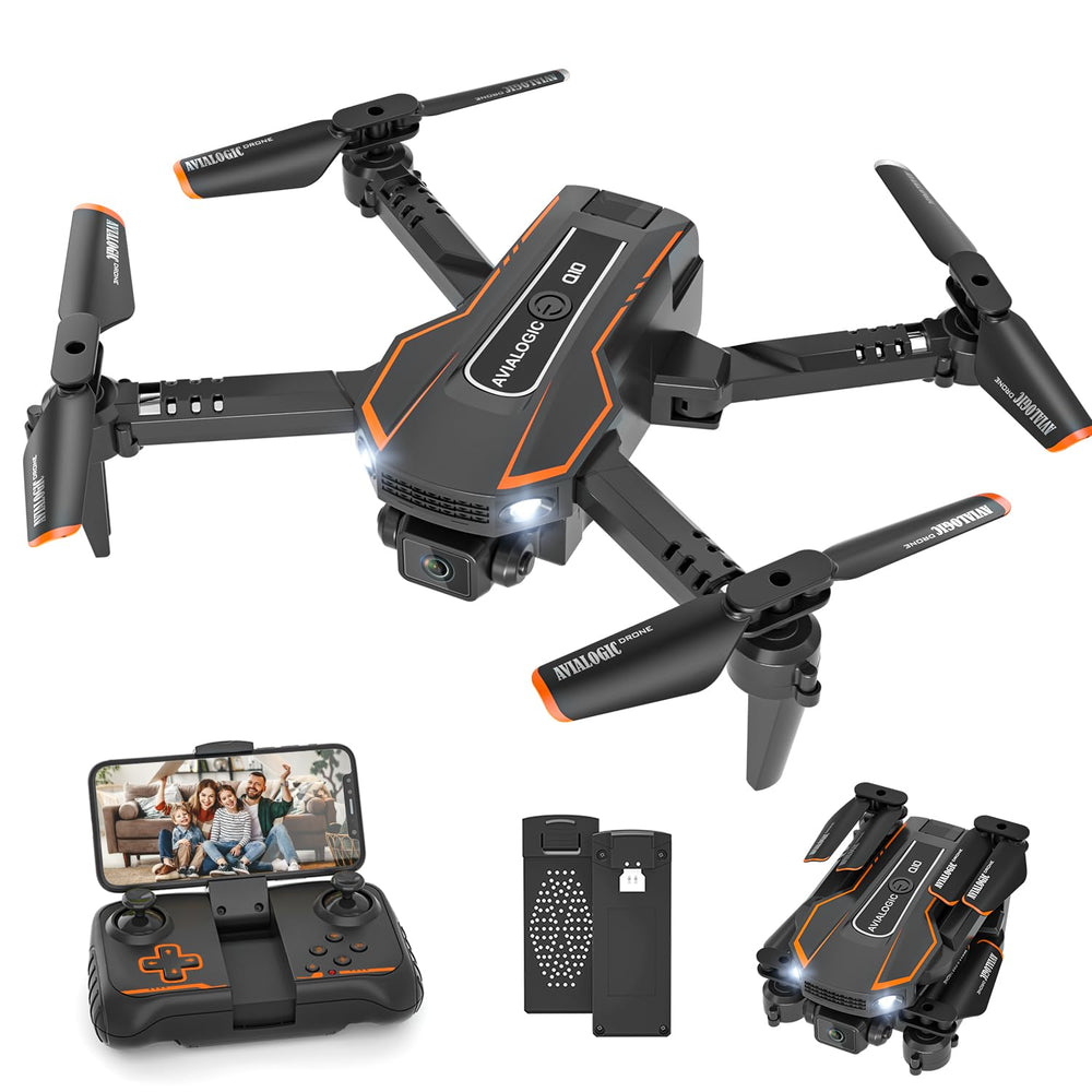 AVIALOGIC Mini Drone 1080p camera front view enables immersive aerial shots.