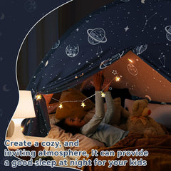 Avrsol galaxy dome design sparks imagination during quiet naps.