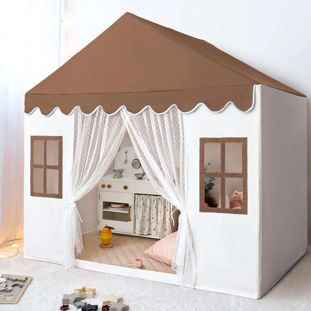 Avrsol Kids Play Tent with a large indoor playhouse inviting cooperative play