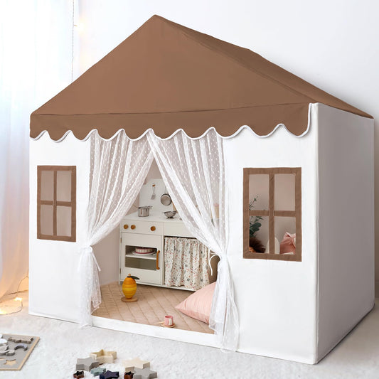 Avrsol Kids Play Tent with a large indoor playhouse inviting cooperative play