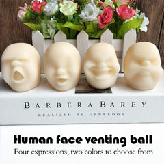 AWANGLUO squishy face ball in hand highlights grip-friendly design for all ages.