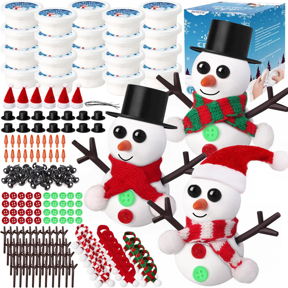 AWHETIE snowman craft kit box for creative holiday projects.