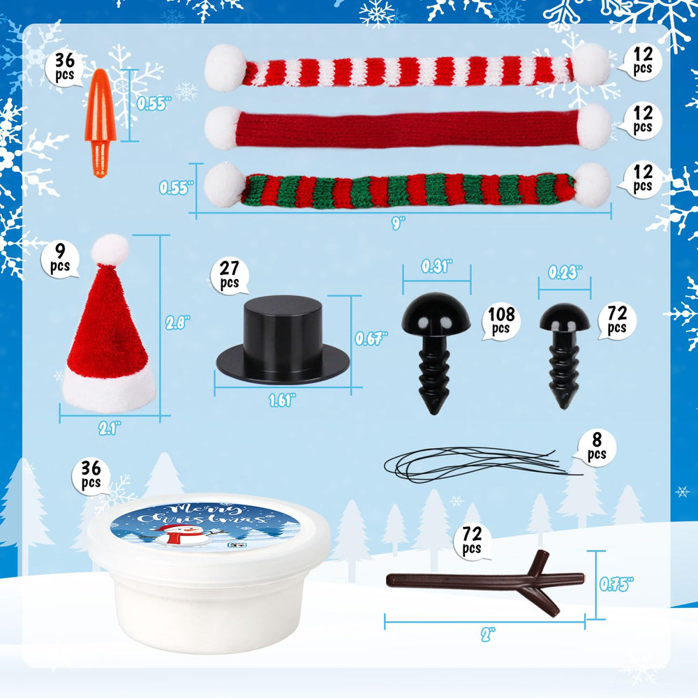 AWHETIE hats, scarves, and accessories for cute, cozy snowman designs
