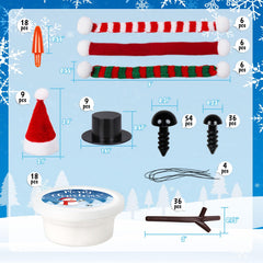 AWHETIE snowman buttons adding character details to handmade snowmen.