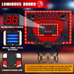 Awinto durable backboard and steel rim withstand powerful play.